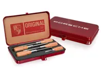 Porsche Wooden-handle screwdriver tool set with box, five-piece