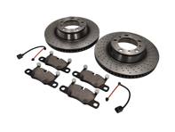 REAR Brake Pads and Brake Disc Package Porsche 991 S 3.8L - 99135294904, 99635240502, 99635240602, 99635240X02BRE, 99635240X02, 99135294904BRE, 99160918300, 90026904701, 9A700758500, 97035295900