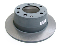 Brake disc solid rotor Rear. Porsche 911 T / 912 1969 - 90135240117