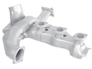 Intercambiador de calor de escape IZQUIERDO. Porsche 964 C2 / C4 - 96421103905, 96421104004, 96421103932