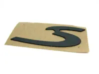 S - Stemma con ritaglio, Grigio. Porsche 993 C4S - 99355924300D04, 993.559.243.00.D04