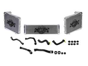 Radiador de aluminio para líquido refrigerante de agua y mangueras JUEGO DE 3. Porsche 991 turbo - 99110614101, 99610614201, 99110613801, 99110613802 - 7069, 7070, 7068