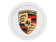 Wheel cap Silver with full colour Porsche crest for Porsche 964 Carrera 4 - EXC96403800