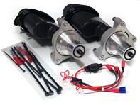 Alerón trasero cilindros eléctricos 3' eRam Kit™. Porsche 997TT - 99651295101, 99651295201