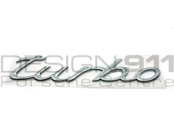 Insignia cromada 'Turbo'. Porsche 997 turbo - 99755923703, 997.559.237.03
