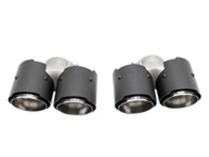 Escape Deluxe Quad-Style Tail Pipe Carbon Fiber. Porsche 997.1 Carrera - 99711115100, 99711115101, 99711198150, 99711198111, 99711115200, 99711115201, 99711198210, 99711198211