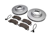 ANTERIORE Pacchetto pastiglie freno e disco freno. Dimensioni disco Porsche Cayenne 9YA 350 mm x 34 mm - 9Y0615301, 9Y0615302, 9Y0698151T, 9Y0907253E