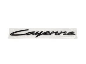 Cayenne badge High Gloss Black. Porsche 9YB Cayenne - 9Y0853670041