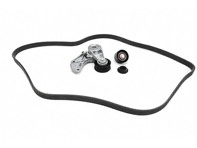 Kit de correa de transmisión con amortiguador tensor y polea tensora. Porsche 955/957/Cayenne V6. - 95510229900, 95510236101, 95510236100, 95510227600, 95510293300