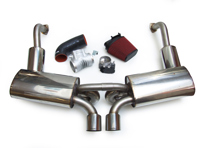 Pacchetto scarico + Plenum 74mm Corpo farfallato + Kit induzione per Porsche Boxster 987 / Cayman