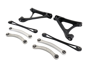 Ensemble de bras de suspension arrière. Porsche 955/957 Cayenne - 95533104532, 95533104531, 95533104530, 95533104710, 95533104900, 95533105000, 95533101812, 95533101811, 95533101712, 95533101711 - URO-012601, 1150201270, 1150201280, 211712, 211713