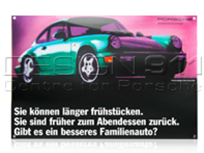 Enamel Plate Porsche Classic 964 - PCG00096410