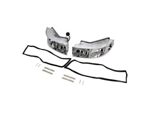 Rückleuchten, Metallgehäuse, Chromreflektoren, 2er-Set. Porsche 911 1968-83 - 90163194100, 90163194200