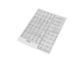 Sticker For Relay And Fuse Lay Out. Porsche 964 Carrera 2 / 4 1990 - 96461020903, 96461020901