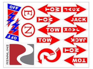 Rennline Safety Sticker and Decal Kit - E30