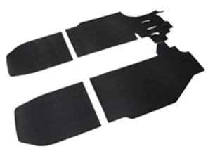 Juego de alfombrillas de goma, color negro. Porsche 911 65-68 LHD - 90255101120, 90155101223, 90155101220, 90255101120, 90255112120, 90255112220