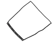 Bonnet seal. Porsche 964 1990-94 / 964 Turbo - 96450412301, 96450412303