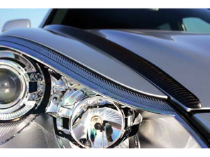 发动机罩小翼/扰流板 TITAN SpeedART。保时捷 955 卡宴 - P55.350.015.070, P55.350.015.060 - P55.350.015.070, P55.350.015.060