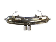 Silencieux d'échappement / silencieux Twin sortie 76 mm. Avec homologation TÜV/CEE Porsche Boxster 986 2,7L / 3,2L - 98622094310S, 94.310S, 94310S, 1620602800, 99611114105, 99611114202, 99611114211, 99611115101, 99611115202 - 94.310S, 1620602800