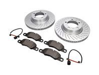 Paquete de pastillas y discos de freno delanteros. Porsche 981 Boxster S / Cayman S - 99735140101, 99735140201, 98135193904, 99160916500