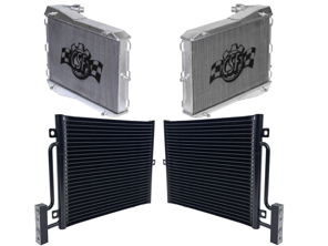 Aluminium-Kühler-Set für Wasser- und Klimaanlagen. Passend für Porsche 996 / Boxster 986 / GT3 - 9975739101, 99657311100, 8MK376714291, 99610613151, 99610613181, 8MK376713791, 99610613251, 99610613282 - 8381, 7044