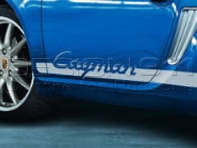 Zijstrips met modelaanduiding. Porsche 987C Kaaiman - 98704480252, 98704480253