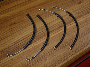 Jeu de conduites de frein gainées d'acier. Porsche 911 (992) GT3 - 99204485615, 99104480636, 99104480637