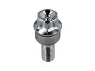 Radschraube verchromt, Standardgröße. Porsche 996 / Boxster / 997 / Cayman / Boxster / 991 / 992 / Macan / Panamera - 99736120301, 99736120302, 9973612031, 19656, 46652, 99636120300, 99636120301, 99636120302, 38919656 - OP-UWB10036-1, S4-7-14-50-30-19, V1415KU30V