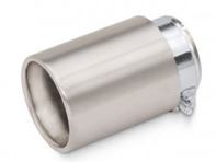 Uitlaatsierstuk geborsteld titanium. Porsche 718 Boxster en Cayman 2.0ltr/2.5ltr