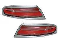 后部指示灯单元，全 LED 带银色边框 + LED 顺序转向灯，适用于保时捷 996 - 99663148500, 99763148600, 99663148602, 99663148502, 99663143301, 99663143401, 99663143303, 99663143403 - DP122-CRSL