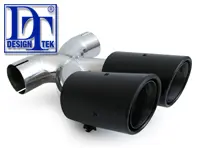 DesignTek Exhaust tail pipes Carbon Finish for Porsche Boxster 987 & Cayman 987C - 3606408702, 98711125402, 98711125401, 98711125830, 98711125831, 98711125300, 98711125501, 98711125601, 98711198100, 98711125730, 98711198130, 98711125860