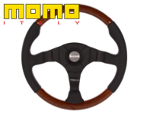 Steering wheel dark fighter wood - Momo