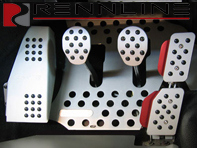 Rennline REV2 4 件式踏板组橡胶握把。保时捷 911 / 912 / 914 / 930 COUPE 手册 - A12.2P6051, A122P6051