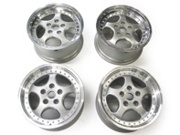 18' KT2 Split Rim Look Alloy Wheels - Silver finish Porsche PCD5/130