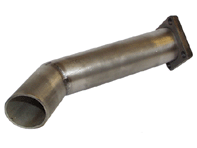 Uitlaat wastegate pijp. Porsche 930 Turbo 1978-82 - 922019S, 92.209S, 1620650100, 93012303100 - 92.209S, 1620650100