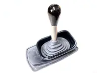 Pommeau de levier de vitesse (goutte d'eau) et soufflet en ébène. Porsche 964 / 993 - 99342407502, 99342407501, 993424075028YR, 96442407505