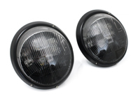 Fari con bordo nero con LED interni - Lente Standard LHD Porsche 911/964 - Black edition - 91163111299, 91163111399, 91163111499, 91163111599