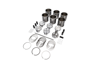 Ensemble piston et chemise forgés pour conversion 3,9 L pour Porsche 996 Turbo et GT2 / 997-1 Turbo et GT2 / 997-2 GT2 RS - 99610391574, 99610391673, 99610391579, 99610391580, 99610391678, 99610392570, 99610392571, 99917801600, 99710391571, 99710391671, 99710392570, 99710307170 - CAR103TT3900C