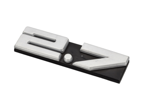 2.7 - Badge pour grille de ventilation arrière. Porsche 911 1973-74 - 91155901503, 91155901501, 911287-10-27