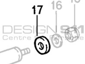 Bumper tube base. Porsche 911 74-89 - 91150521901