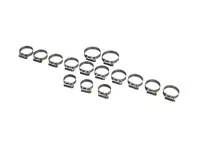 Schellensatz für Ölschläuche. Porsche 930 Turbo 1978-89 - 99918128450, 93011017101, 99923900740, 99923901140, 93011033503, 93011033500, 99923900940, PCG239094A - DO88, DO88