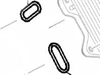 Jeu de joints pour radiateur d'huile. Porsche 958 Cayenne 3.6L - 95810717510, 852.620 - 852.620