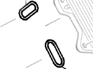 油冷却器密封件组。保时捷 958 Cayenne 3.6L - 95810717510, 852.620 - 852.620