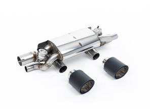 Silenziatore posteriore di scarico sportivo Milltek (PSE) con terminali in carbonio GT-115. Porsche 991.2 3.0LT / S / GTS 2015-19 - 9P1251053A, 9P1251053C, 9P1251053B, 9P1251053D - SSXPO202