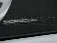Vloermatten met nubuckrand. Porsche 95B.1 Macan 2017>> / 95B.2 Macan RHD - Rechtsgestuurd - 95B864436D, 95B864436DOS5, 95B864436DOQ3, 95B864436DOT7, 95B864436DOL7