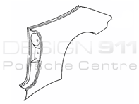 Rear 1/4 Panel Turbo. Porsche 993 Turbo / C2S / C4S - 99350390102GRV, 99350390202GRV
