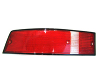 Lente indicatore posteriore rossa con bordo nero. Porsche 911 - 91163190000R, 91163190001R, 91163195100, 91163195200, 14867S, 14867D