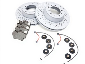 REAR Brake Pads and Brake Disc Package. Porsche 997 3.8L GTS - 99734190100, 95535296000, 99735193907, 99761267602, 99635208600, 99635208602, 99635240503, 99635240603