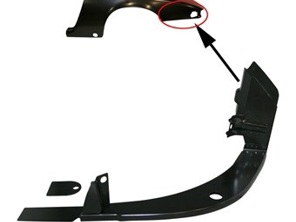 Achterste knipperlichtbehuizingspaneel. Porsche 911 1969-73 - 90150307323, 90150307423, 591055, 591056, 1680600570, 1680600580, 90150307423GRV, 90150307323GRV - 1680600570, 1680600580, PS8801, PS8802