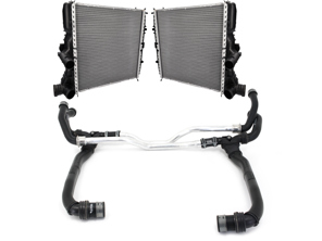 Kit de sustitución de radiadores y tuberías para Porsche 987 / 987C / 997 Carrera - 99710672803, 99710662403, 99710662303, 99710662703, 99710672307, 99710672003, 99710671103, 99710675104, 99710675204, 99710655103, 99710613102, 99710613202